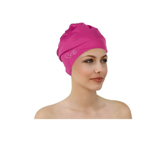 Fashy Pink Swim Turban 3479 With Velcro Fastener - Swimming Caps