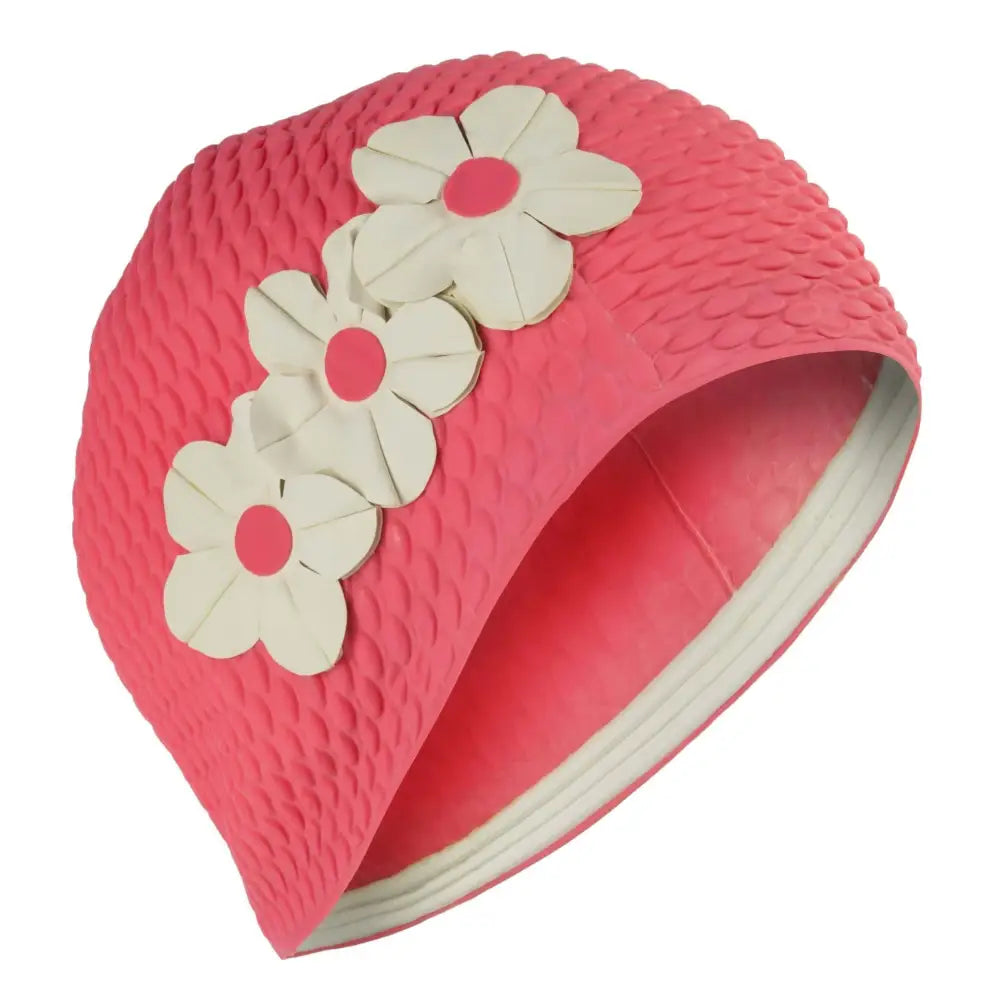 Pink Flower Swimming Hat - Fine Saratoga Ltd