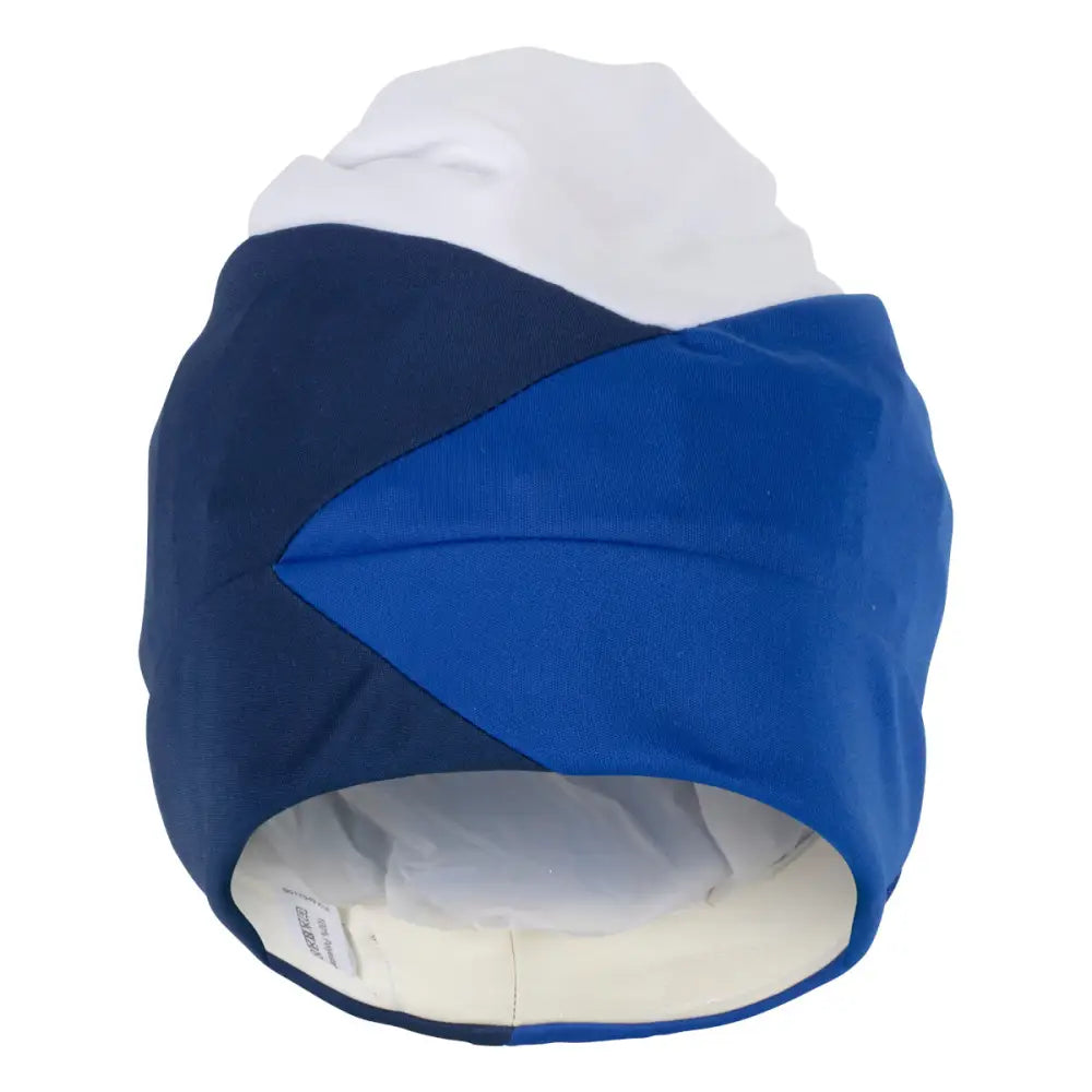 Fashy Black Blue & White Swim Turban With Velcro Fastener - Swimming Caps