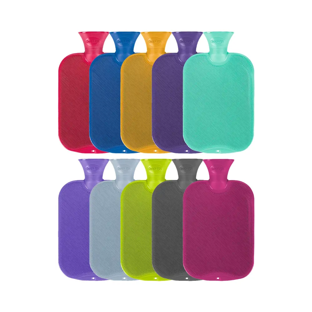 Fashy Hot Water Bottle 2 Litre Single Ribbed - Hot Water Bottles