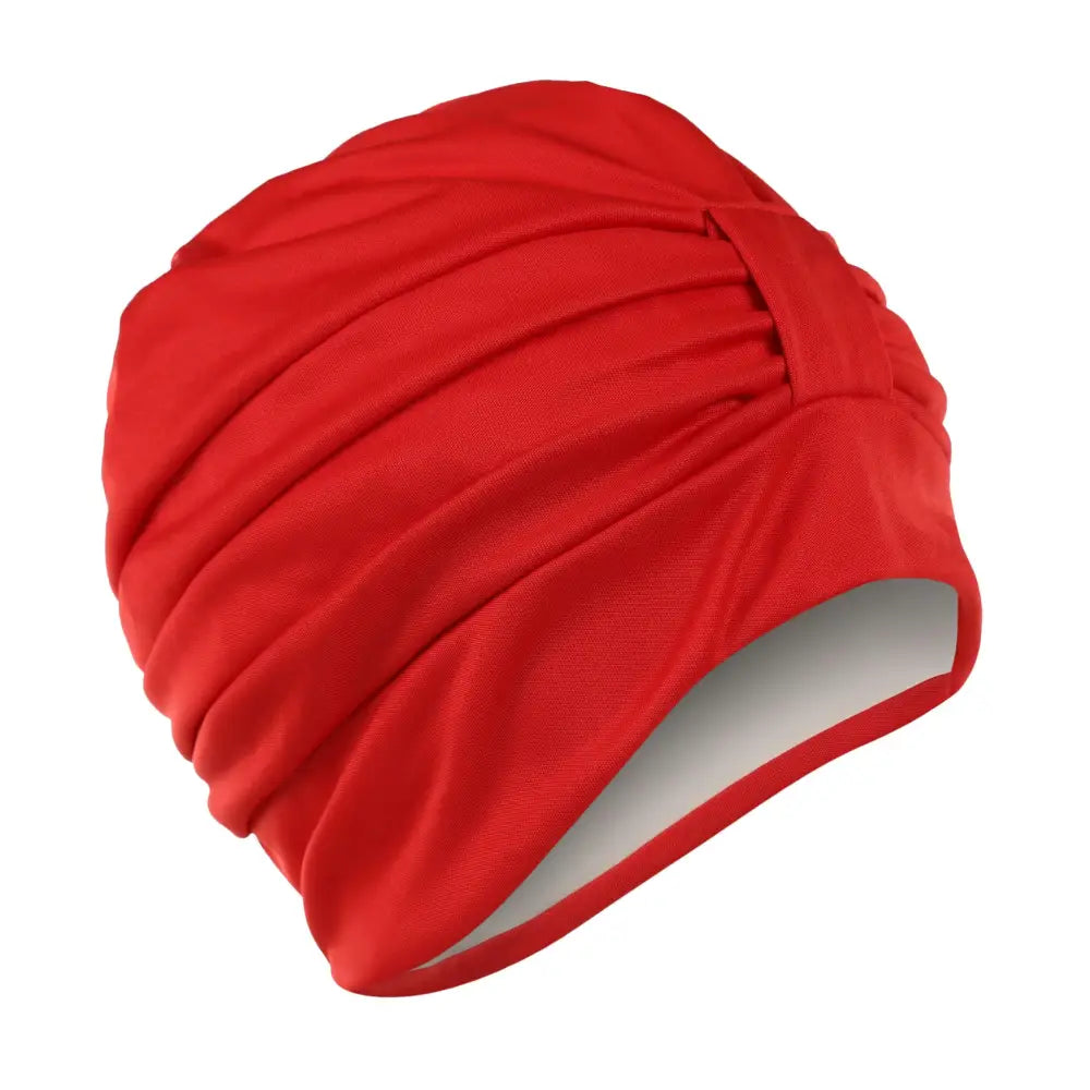 Fashy Red Swim Turban With Velcro Fastener For Women - Swimming Caps