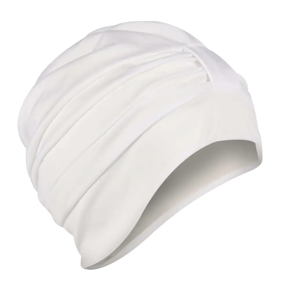 Fashy Swim Turban With Velcro Fastener For Women - 3473 White - Swimming Caps