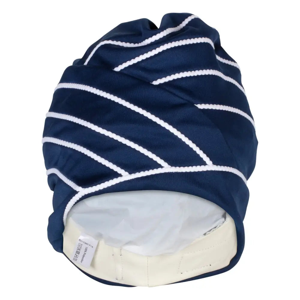 Glamorous Swim Turban Womens’ Swim Hat With Velcro Fastener Navy Blue - Swimming Hats