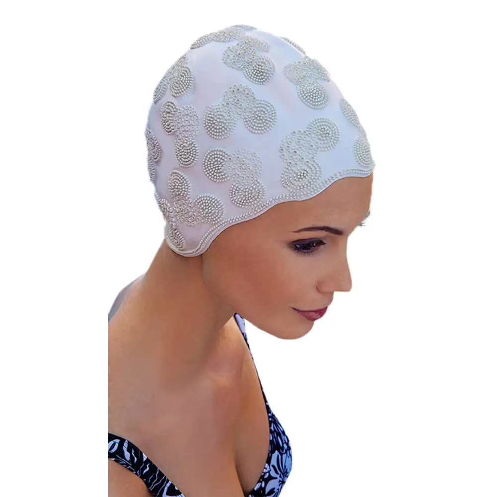 Ladies Retro Style Swim Cap - Fine Saratoga UK