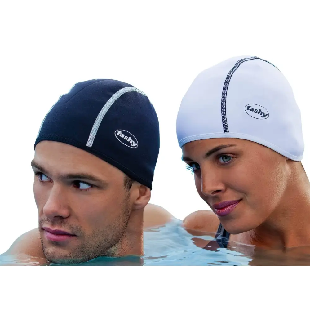 White Neoprene Swim Cap by Fashy - Fine Saratoga Ltd