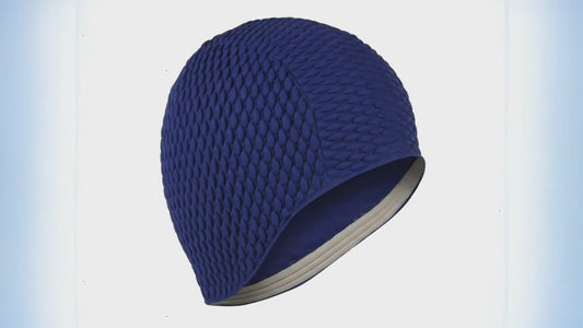 Fashy Bubble Swim Cap Navy Blue