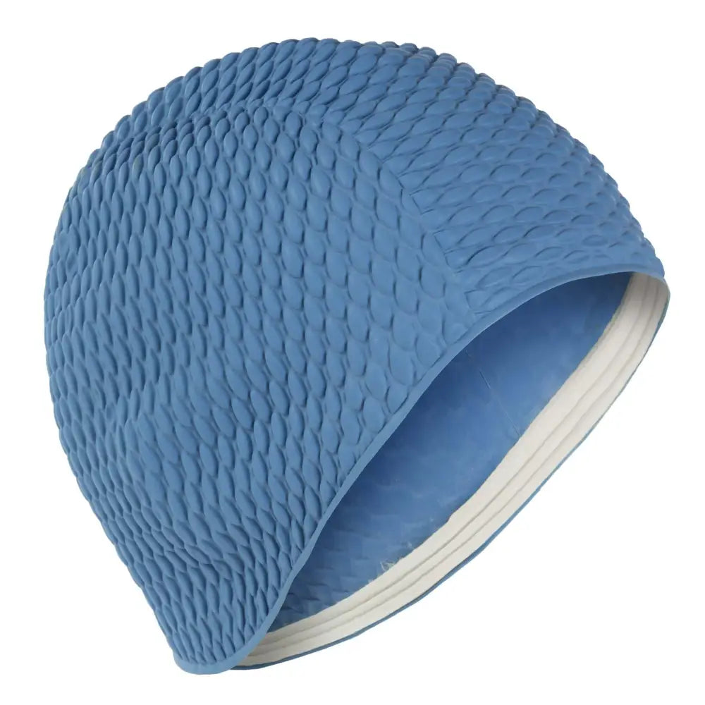 Bubble Swim Cap Blue - Fine Saratoga Ltd