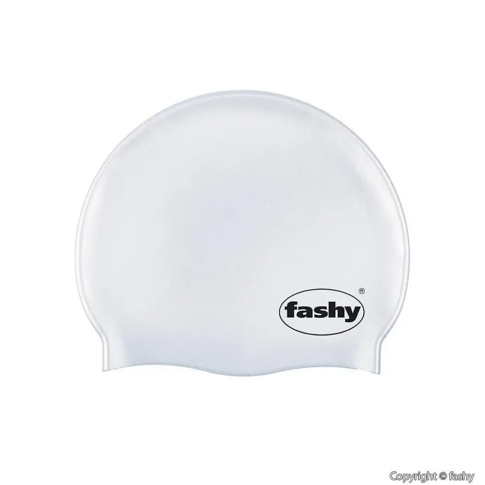 Silicone Swim Cap by Fashy White - Fine Saratoga Ltd