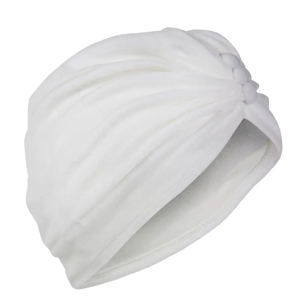 Towelling Cotton Hair Turban by Fashy 3824 White - Towelling Head Turban