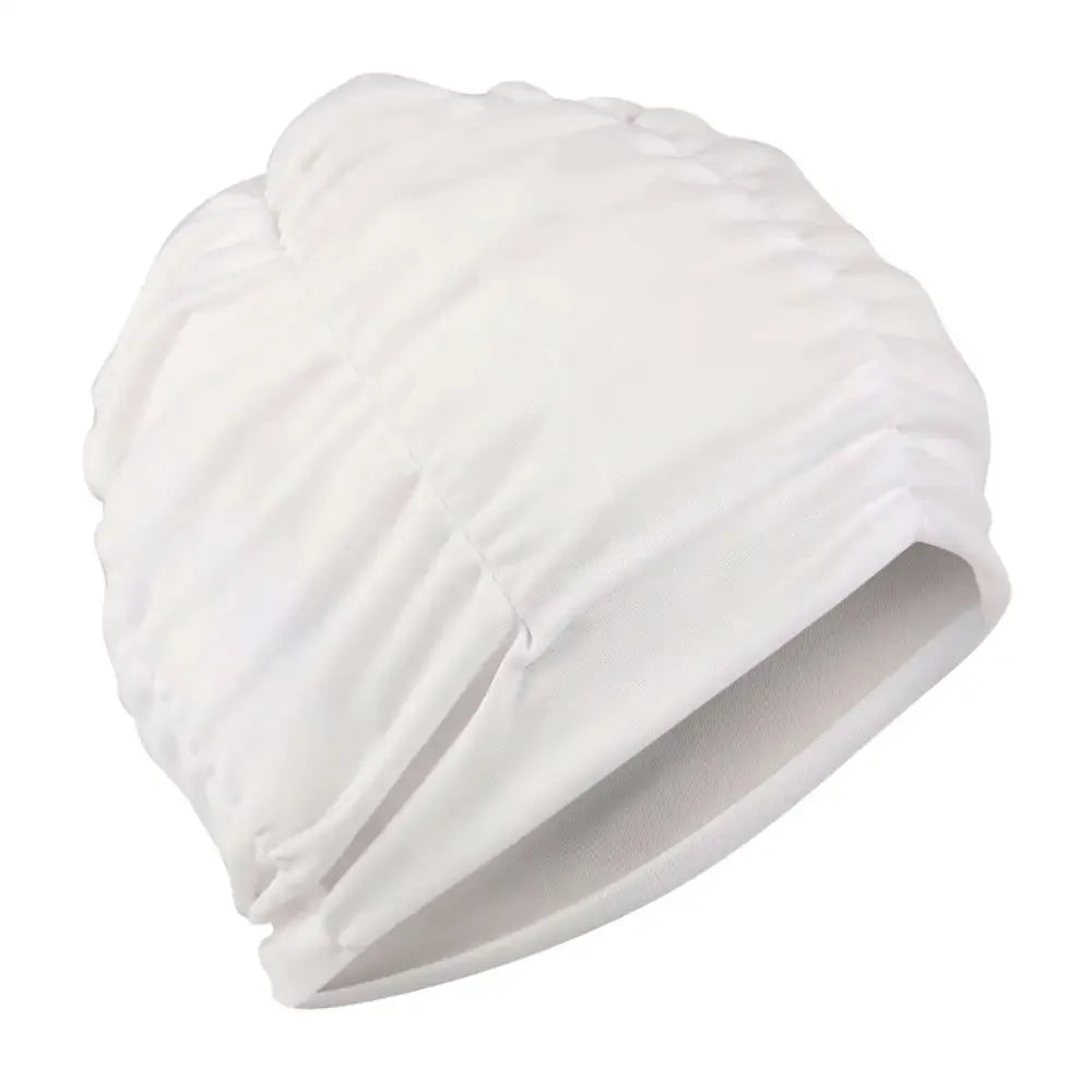 White Turban Style Swimming Cap by Fashy - Fine Saratoga Ltd